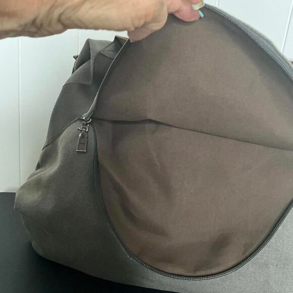Vintage Classic Fashion Women's Gray Leather Strap Hobo Shoulder Bag Purse - Picture 5 of 16